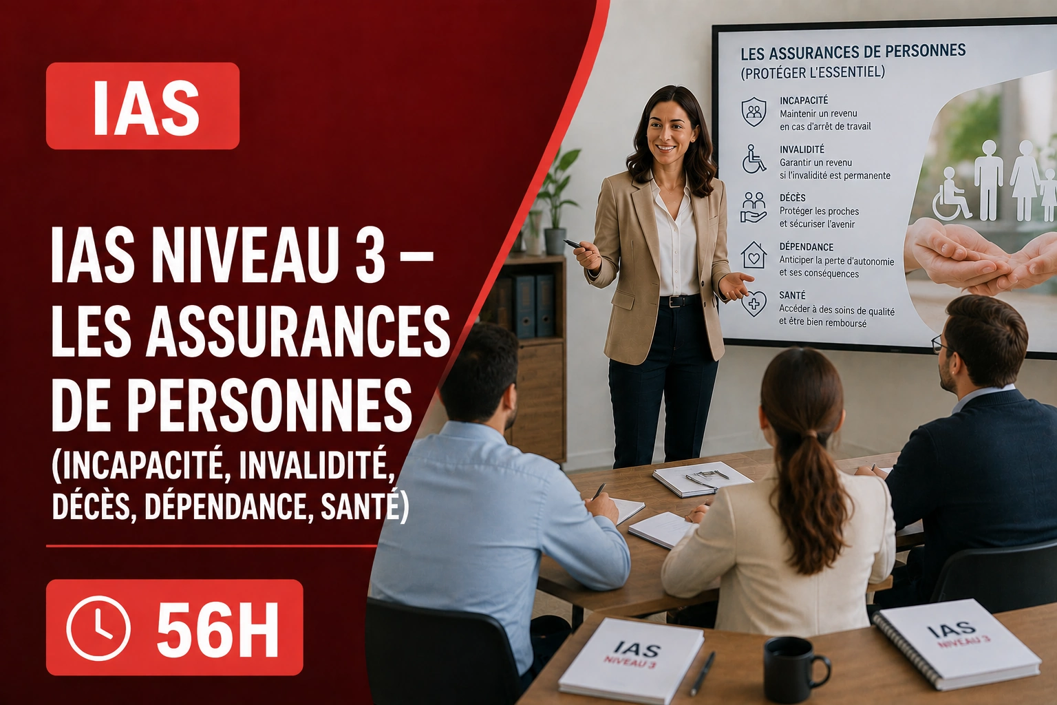 Formation IAS Niveau 3 — Les assurances de personnes (incapacité, invalidité, décès, dépendance, santé)